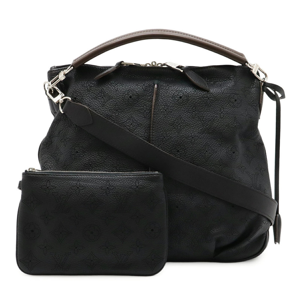 LOUIS VUITTON Mahina Selene Handbag Crossbody Bag Noir Black